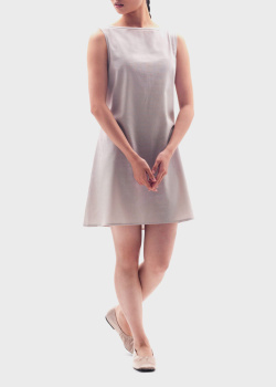 Льняное платье Chalety Positano серого цвета, фото